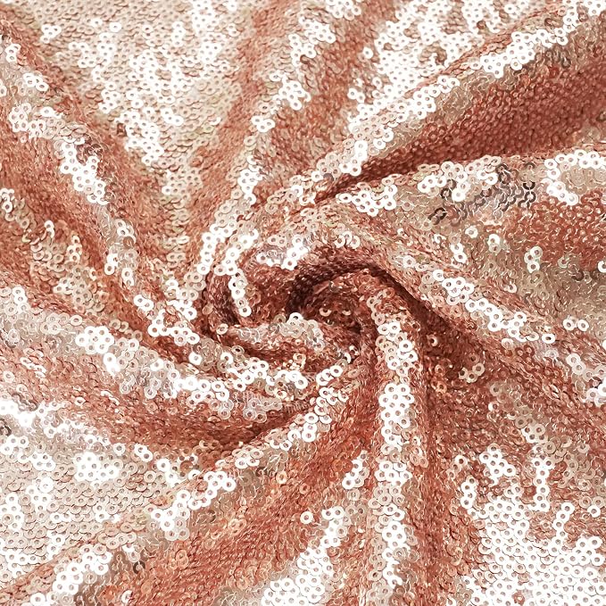 Eternal Beauty Rose Gold 3mm Sequin Backdrop 6x8 Ft - Image 9