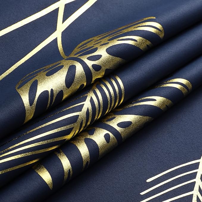 Blackout Window Curtains Gold Leaf and Wheat Print Grommet Blackout Curtains - Image 8