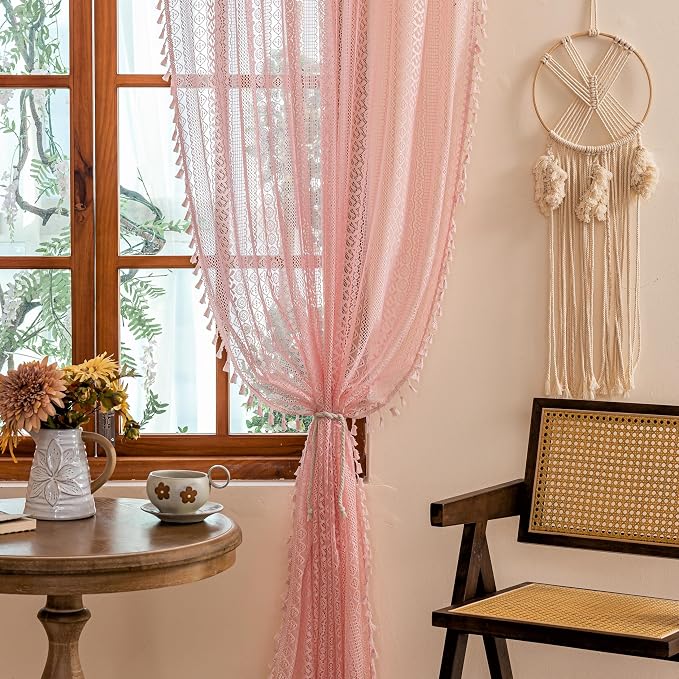 Sutuo Home Boho Curtains 2 Panels - Image 3