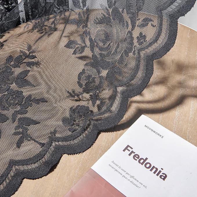 SEEKRIGHT Black Cafe Curtains - Image 6