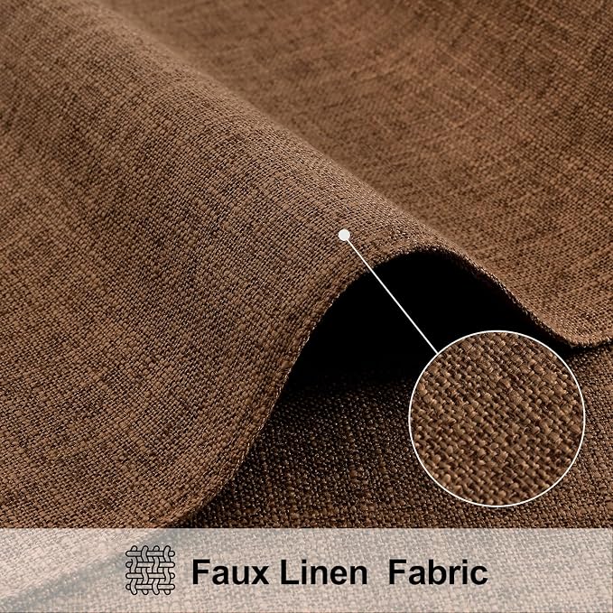 Faux Cotton Linen Placemats Set of 6, Cloth Washable Farmhouse Dining Table Mats - Image 2