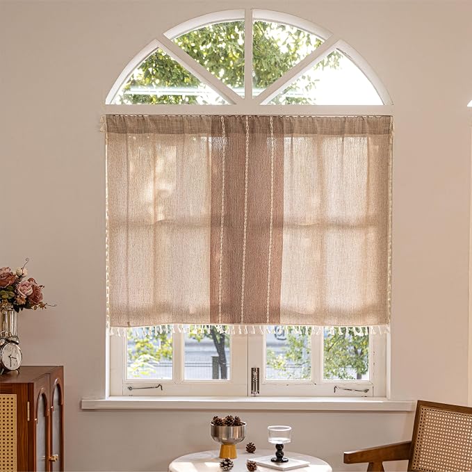 Sutuo Home Boho Curtains Valance Tier 36 inch by SutuoHome