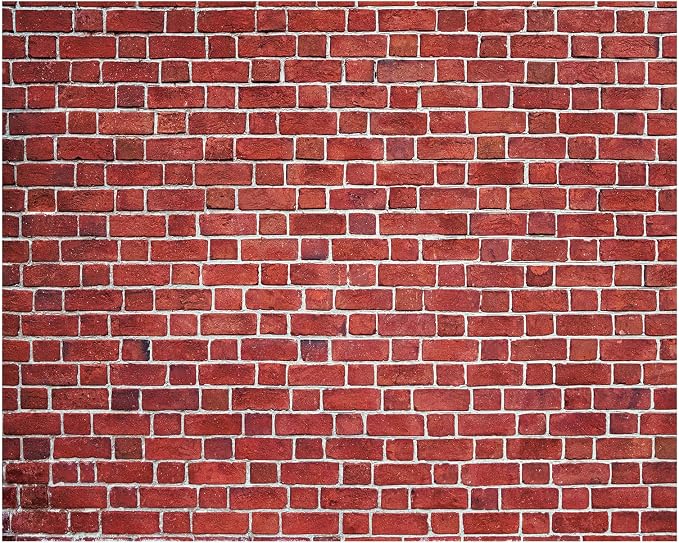 VitalCozy 10 x 8 ft Red Brick Wall Backdrop Fabric Brick Photo Background | by VitalCozy