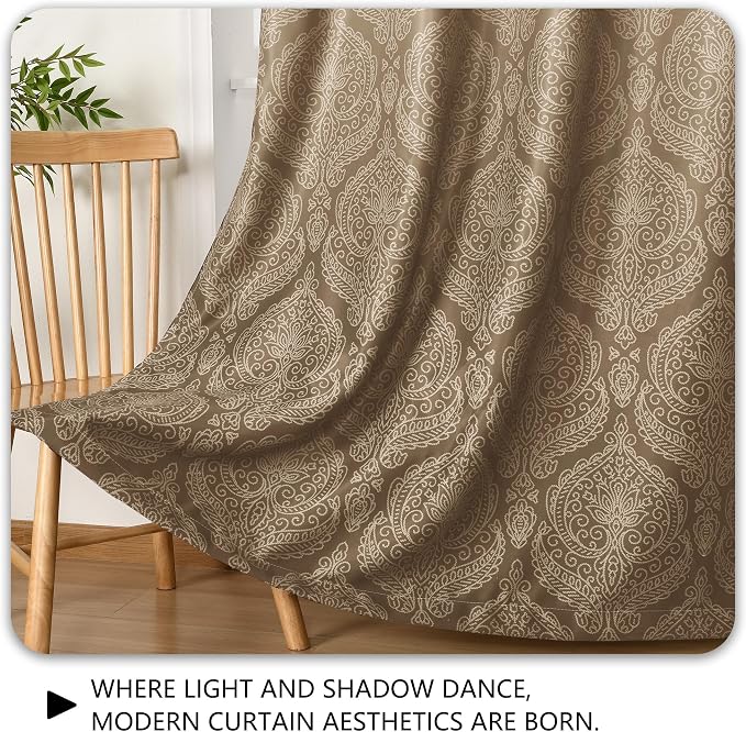 DWCN 100% Blackout Curtains for Bedroom 84 Inch Long - Image 5