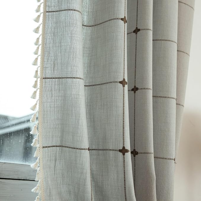 Sutuo Home Boho Curtains for Living Room Bedroom Office, Bohemian Drape Light - Image 6
