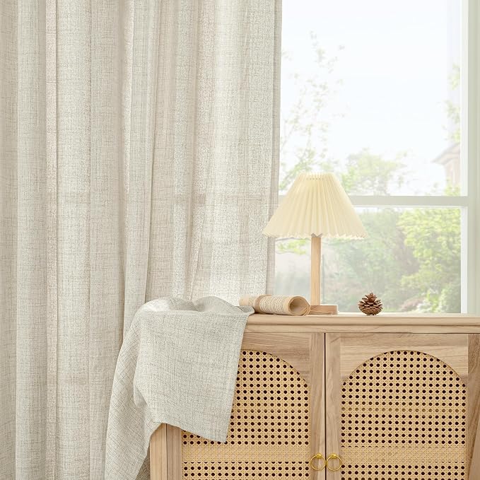YoungsTex Linen Cafe Curtains 36 Inch Length - Image 8