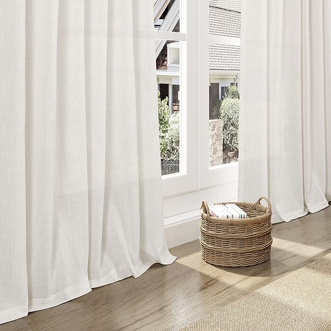 Cream Cafe Curtains 54 Inch Length - Image 6