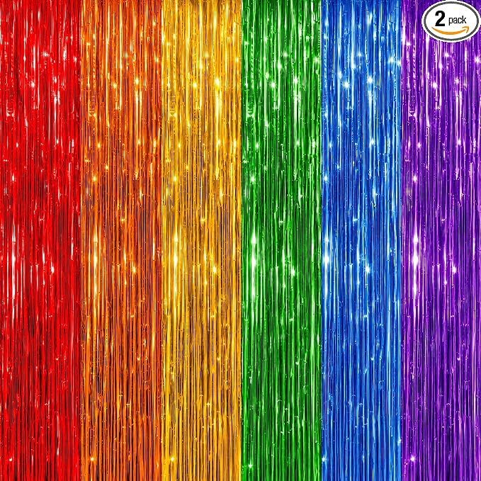 DECOCKRAT 2 Pack Foil Fringe Backdrop by DECOCKRAT