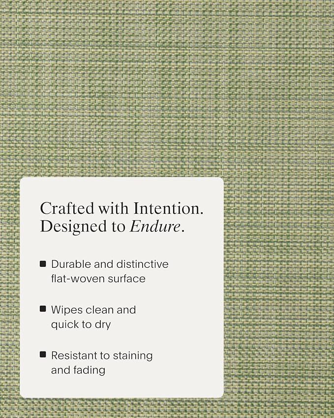 Chilewich Mini Basketweave Placemats, Woven Rectangle Placemats Set of 4 | Easy - Image 3