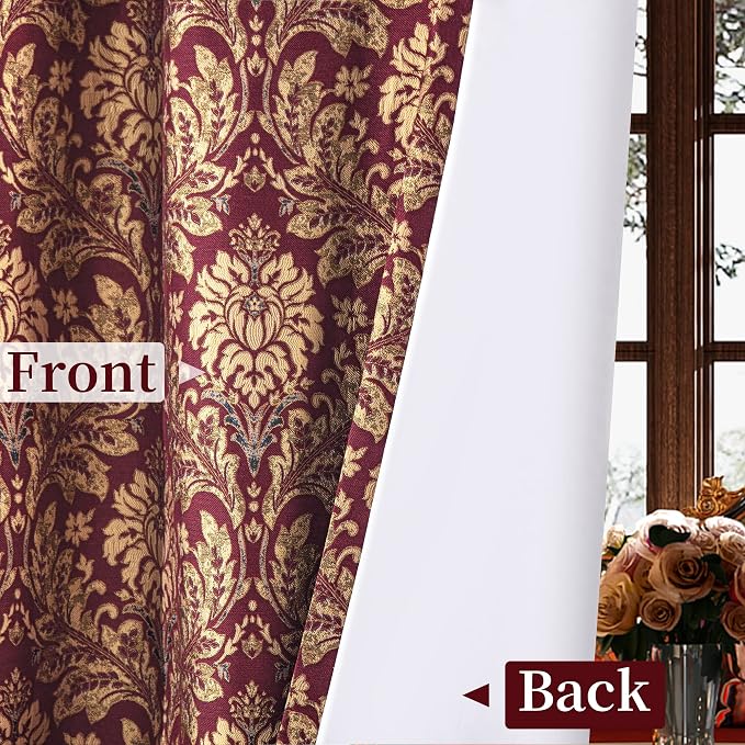 Loom and Mill Damask Jacquard Curtains - Image 5