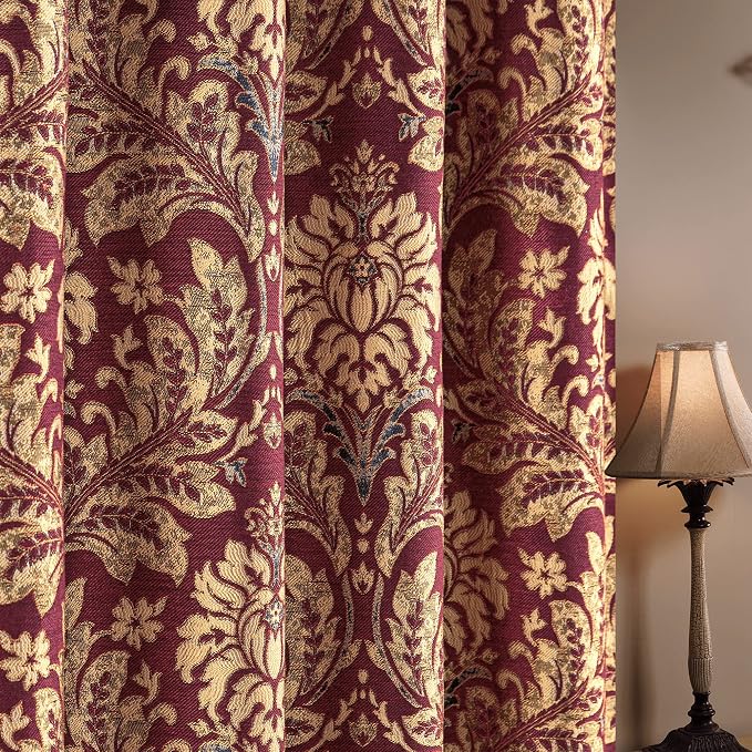 Loom and Mill Damask Jacquard Curtains - Image 4