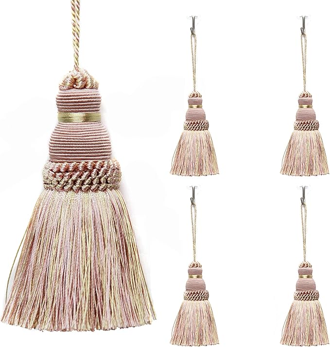 4Pcs Colorful Tassel Key Tassels DIY Accessories | 9.5 Inch Tassels by fenghuangwu