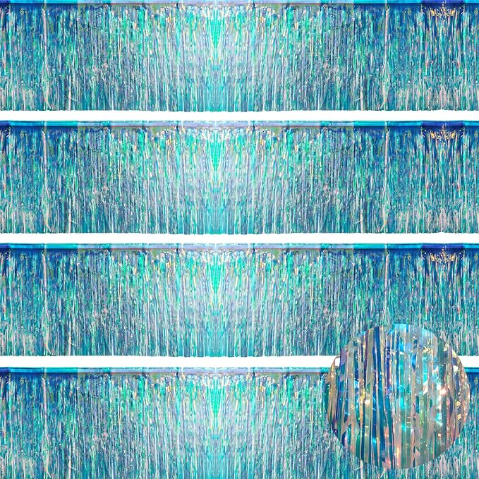 Iridescent Tinsel Garland 48FT by YUKL