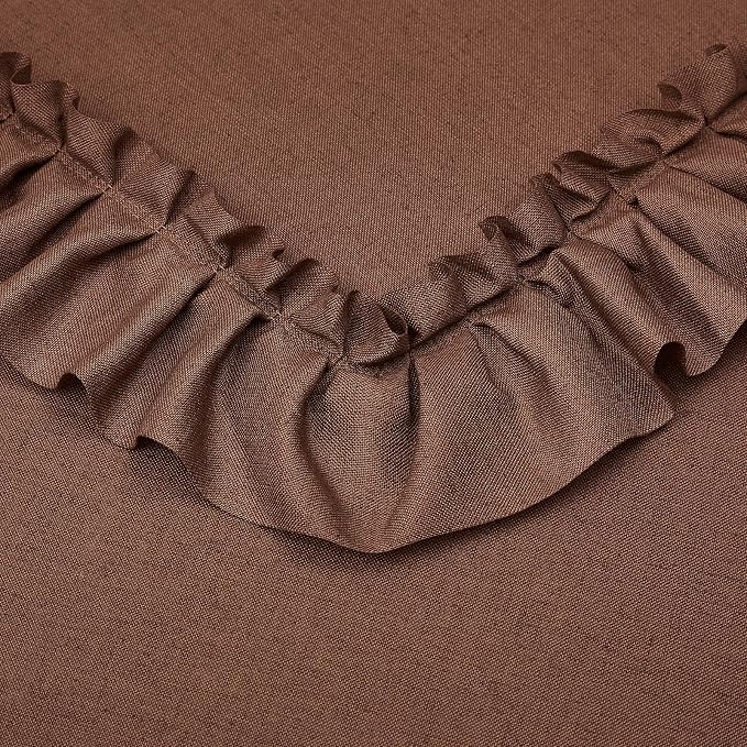 Dark Terracotta Linen Curtains - Image 6