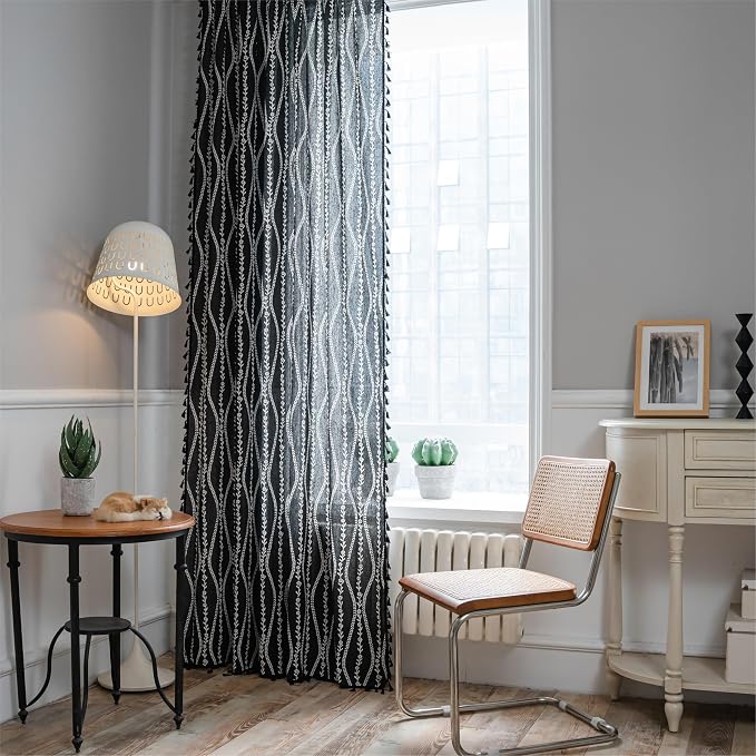 Sutuo Home Boho Curtains 63 Inches Length - Image 7