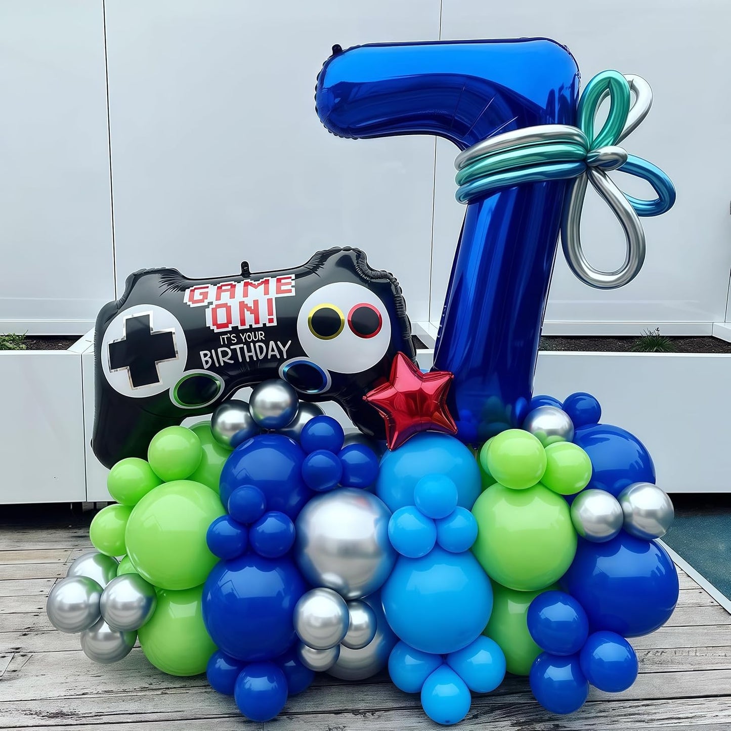 Navy Blue 1 Balloon Number,40 Inch Number 1 Balloon Big Dark Blue 1 Foil Mylar Helium Balloon for Birthday Party Decorations
