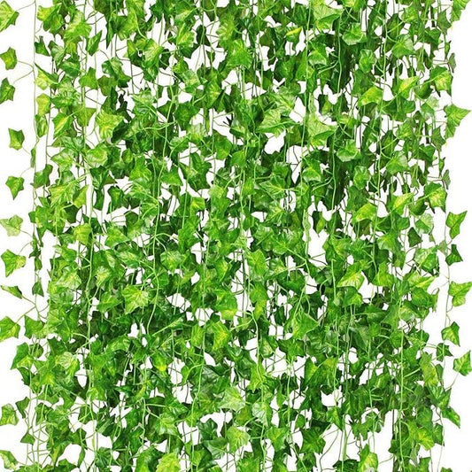 72 Pack 504Ft Artificial Ivy Fake Vines, Ivy Garland Greenery Garland Fake by CQURE
