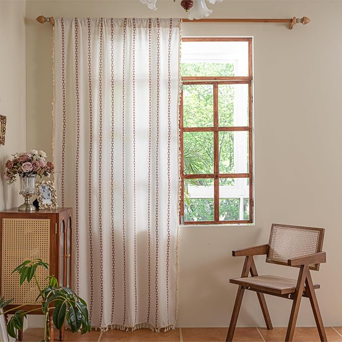 Sutuo Home Boho Curtains 63 Inch Length - Image 7