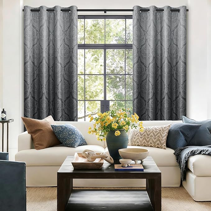 DWCN 100% Blackout Curtains for Bedroom 54 Inch Long - Image 5