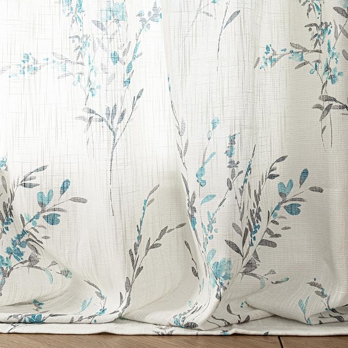 MYSKY HOME Linen Sheer Curtains 84 inches Long - Image 6