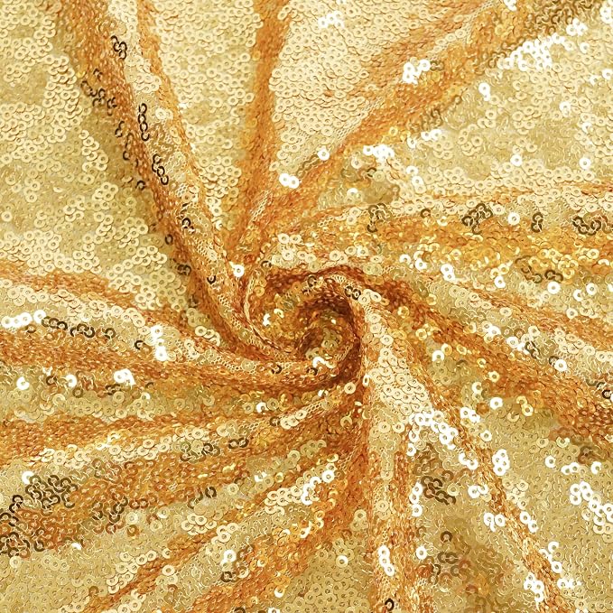 Eternal Beauty Gold 3mm Sequin Backdrop 8x10 Ft - Image 9