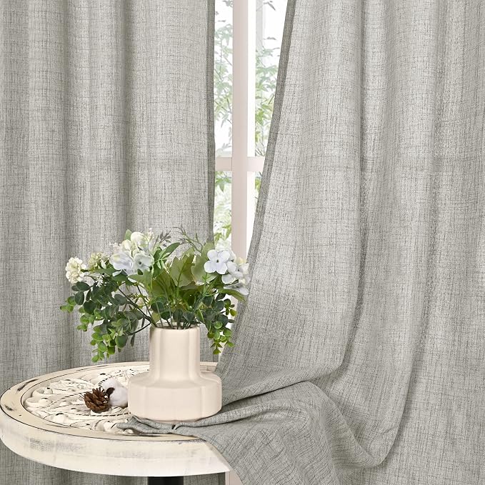 YoungsTex Extra Long Linen Curtains 102 Inch Length - Image 8
