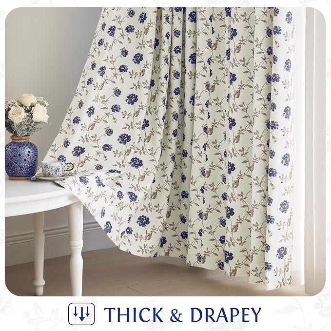 Beauoop Floral 100% Blackout Curtains - Image 7