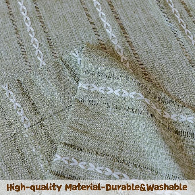 Sutuo Home Green Boho Curtains 102 inches Long - Image 6