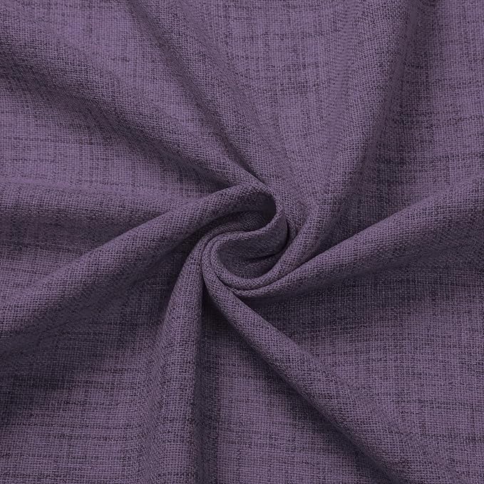 Tollpiz Short Linen Tier Curtains Rod Pocket Semi Sheer Half Kitchen Curtain - Image 9