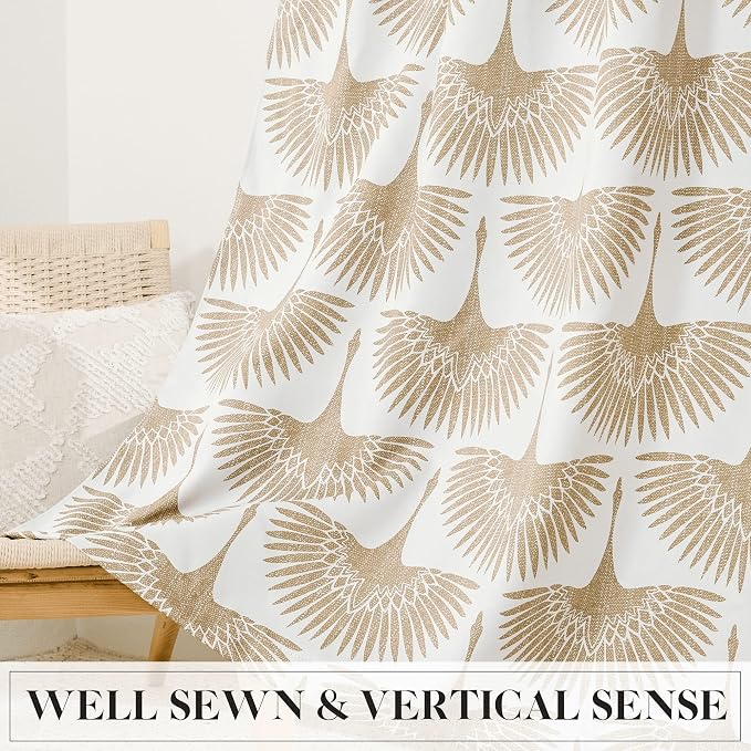 KGORGE Geometric Pattern Blackout Curtains - Image 8