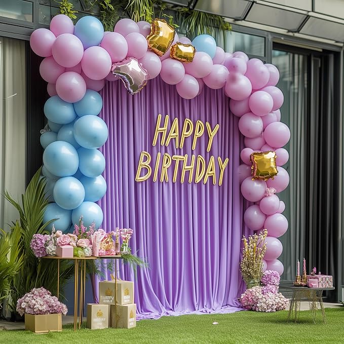 Lavender Purple Backdrop Curtain - Image 5