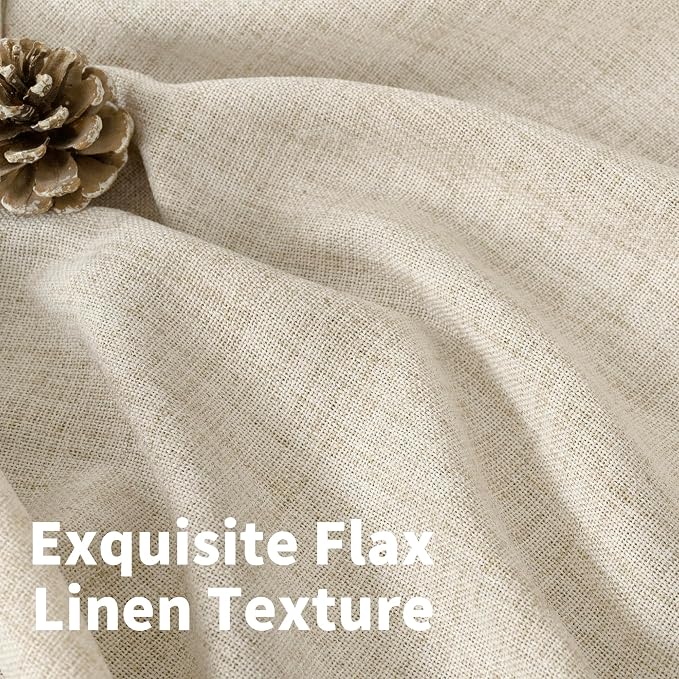 YoungsTex Linen Cafe Curtains 36 Inch Length - Image 4