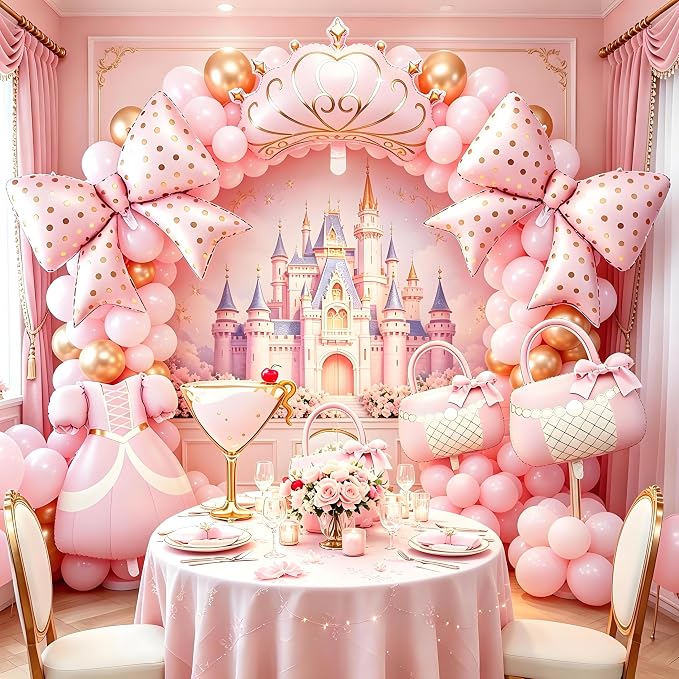 6PCS Princess Birthday Party Decorations-Princess Balloons - Image 5