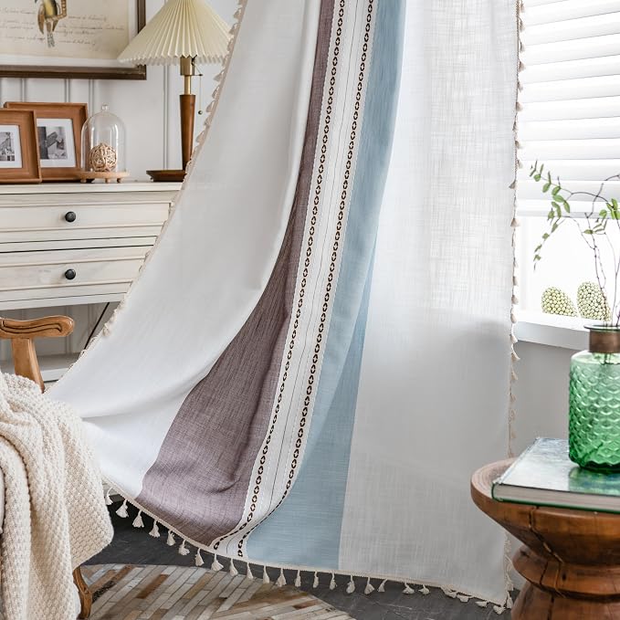 Sutuo Home Boho Curtains 63 inches by SutuoHome