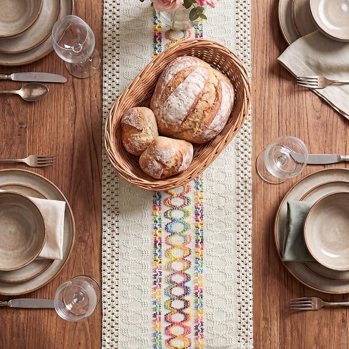 Artoid Mode Colorful Farmhouse Rustic Table Runner 12x120 Inch | Holiday Hollow - Image 2
