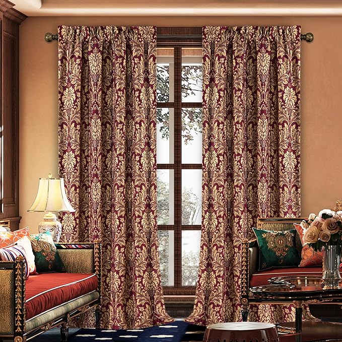 Loom and Mill Damask Jacquard Curtains by LoomandMill