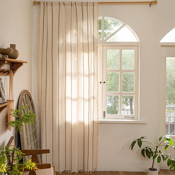Sutuo Home Boho Farmhouse Curtains 72 Inches Long - Image 8