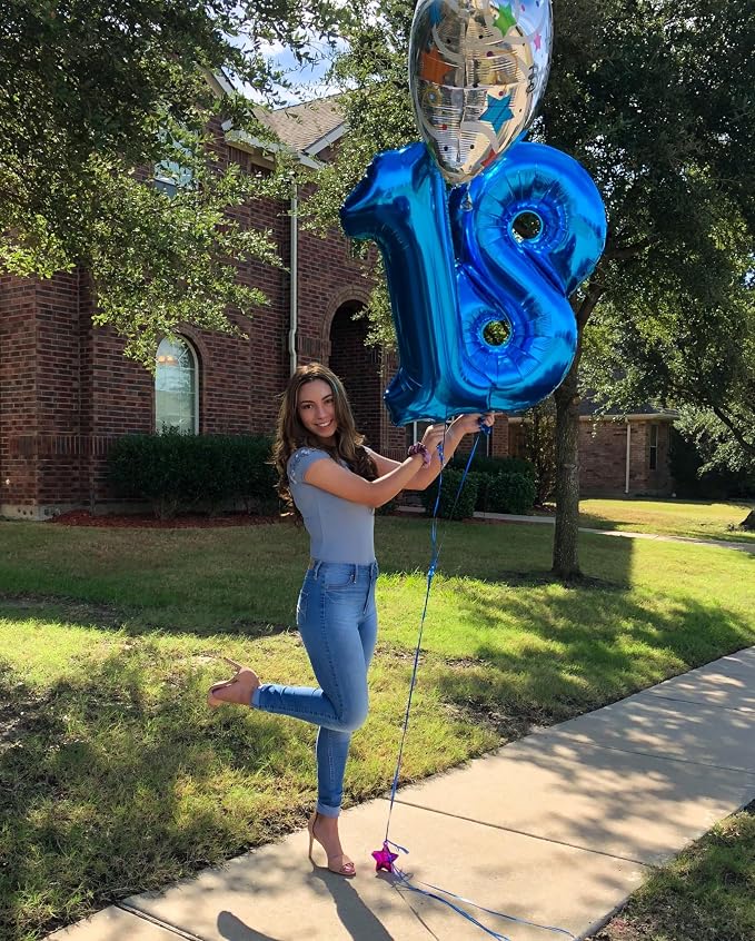 Navy Blue 18 Balloon - Image 4