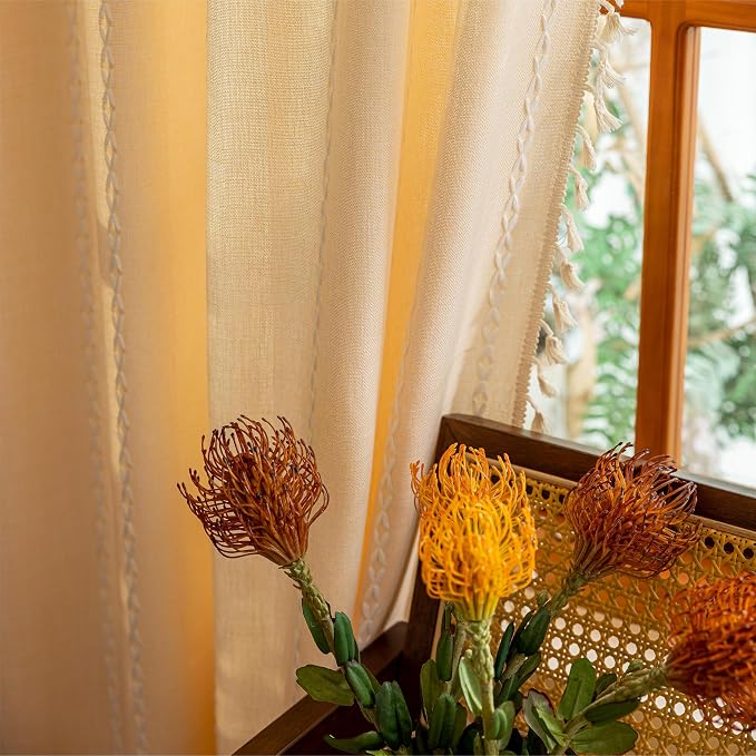 Sutuo Home Champagne Boho Curtains - Image 8