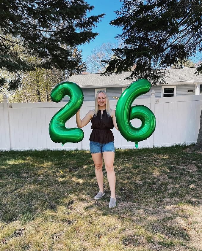 Green Number 30 Balloon 40 Inch, 30th Birthday Party Decorations Men Women | - Image 7