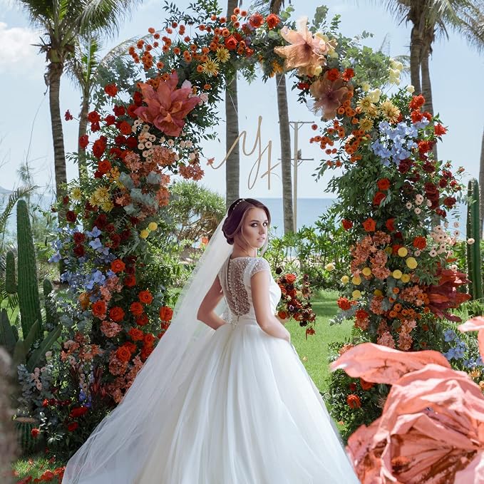 8FT Arch Backdrop Stand Black Metal Wedding Arch Backdrop Stand | Metal - Image 3