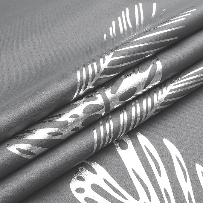 Grey Blackout Curtains 90 Inches Long, Grommet Curtains - Image 8