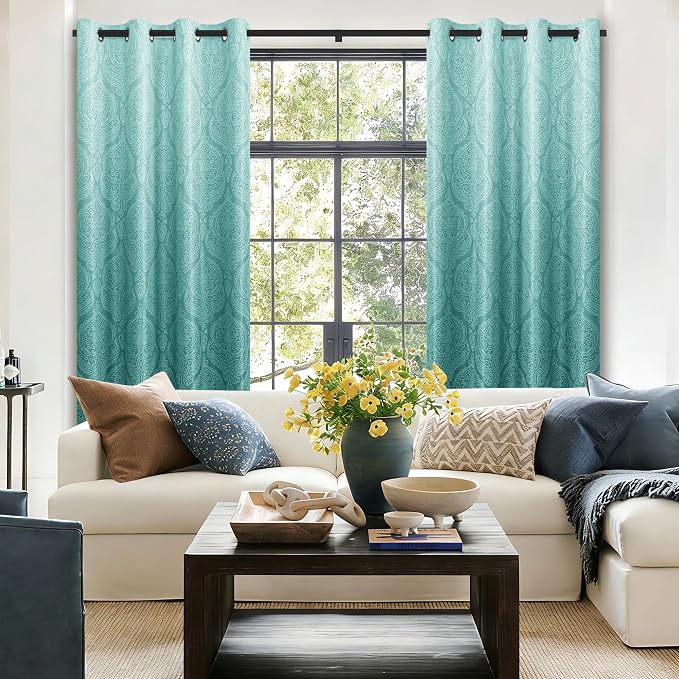 DWCN 100% Blackout Curtains for Bedroom 63 Inch Long - Image 4