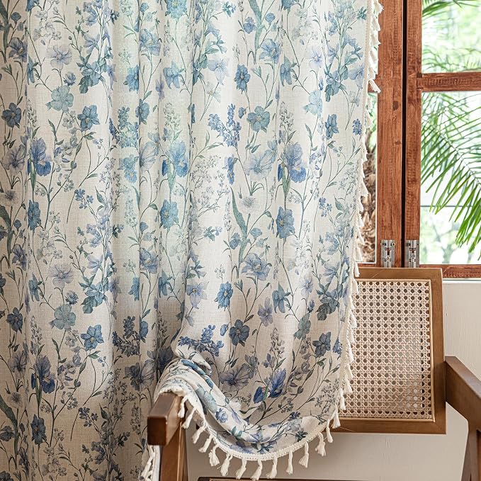 ENJOYBRIDAL Floral 96 Inch Curtains - Image 5