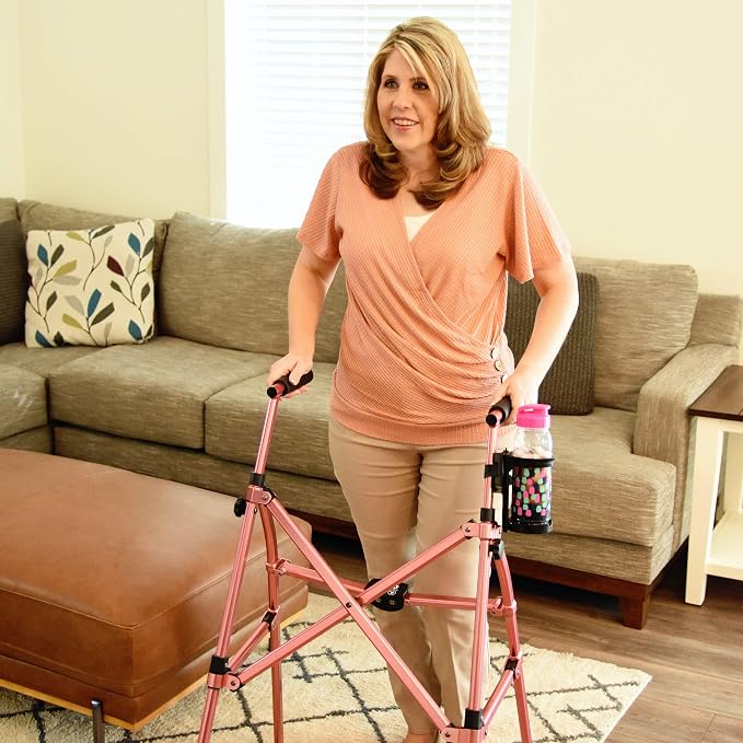 Easy Walker Cup Holder for Rollator Wheelchair Scooter, Adjustable Foldable - Image 9