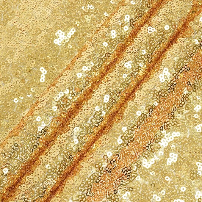 Eternal Beauty Gold 3mm Sequin Backdrop 4x7 Ft - Image 7