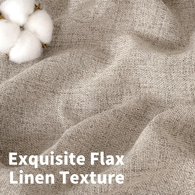YoungsTex 63 Inch Long Linen Curtains - Image 4