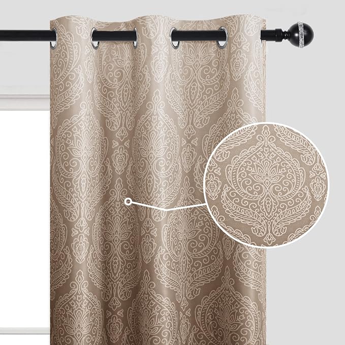 DWCN 100% Blackout Curtains for Bedroom 63 Inch Long - Image 4