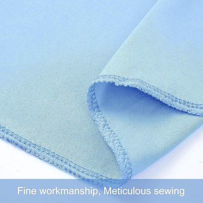10 Panels Baby Blue Backdrop Curtains - Image 7