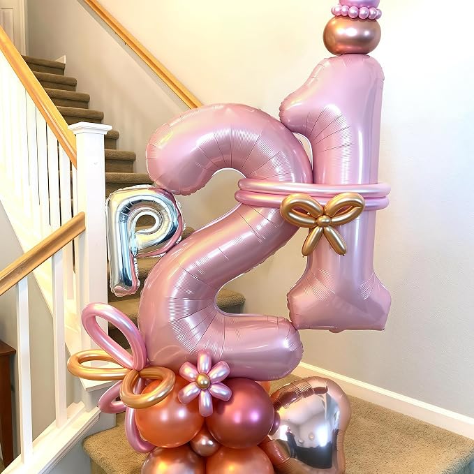 Pastel Pink 16th Birthday Balloons - Image 7